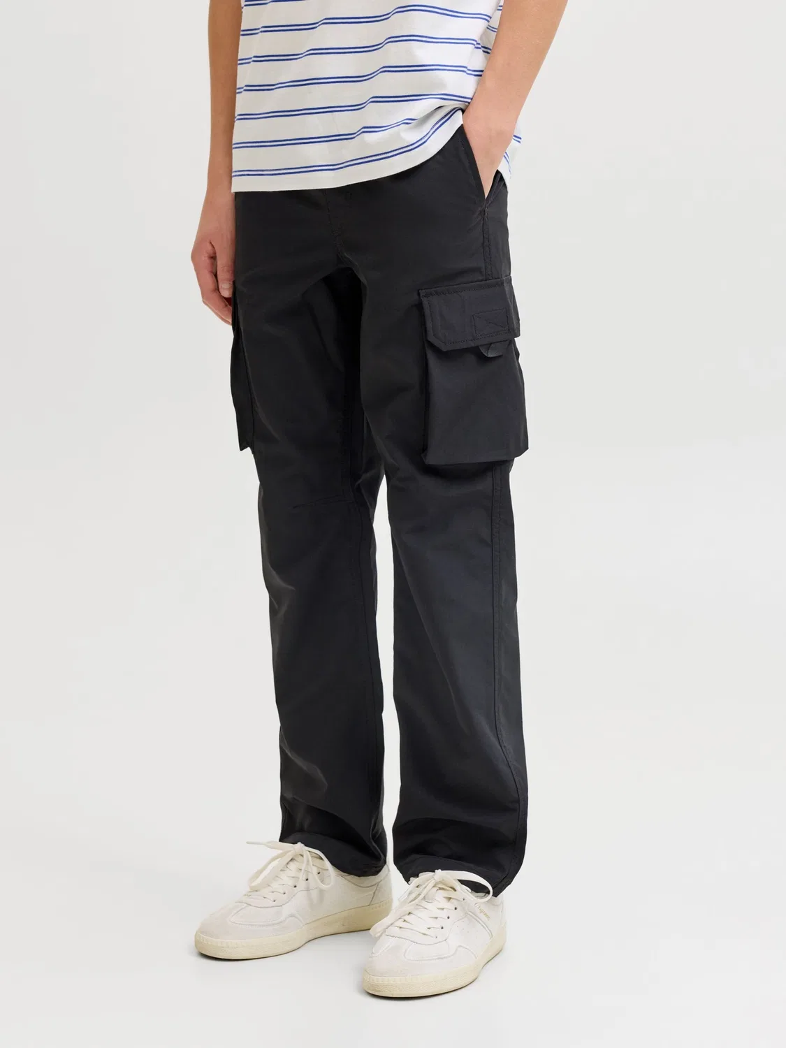 Брюки свободного кроя Jack & Jones Junior, Black — фото 4