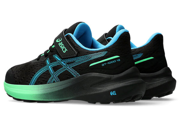 Кроссовки gt-1000 13 'black digital aqua' Asics, черный — фото 4