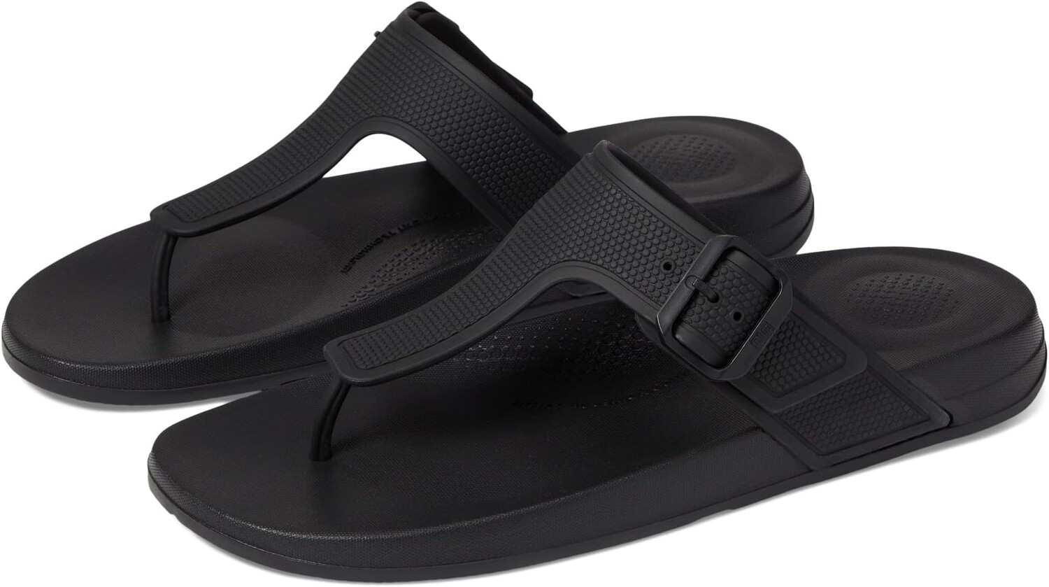 

Сандалии FitFlop Iqushion Adjustable Buckle Flip-Flops, цвет All Black