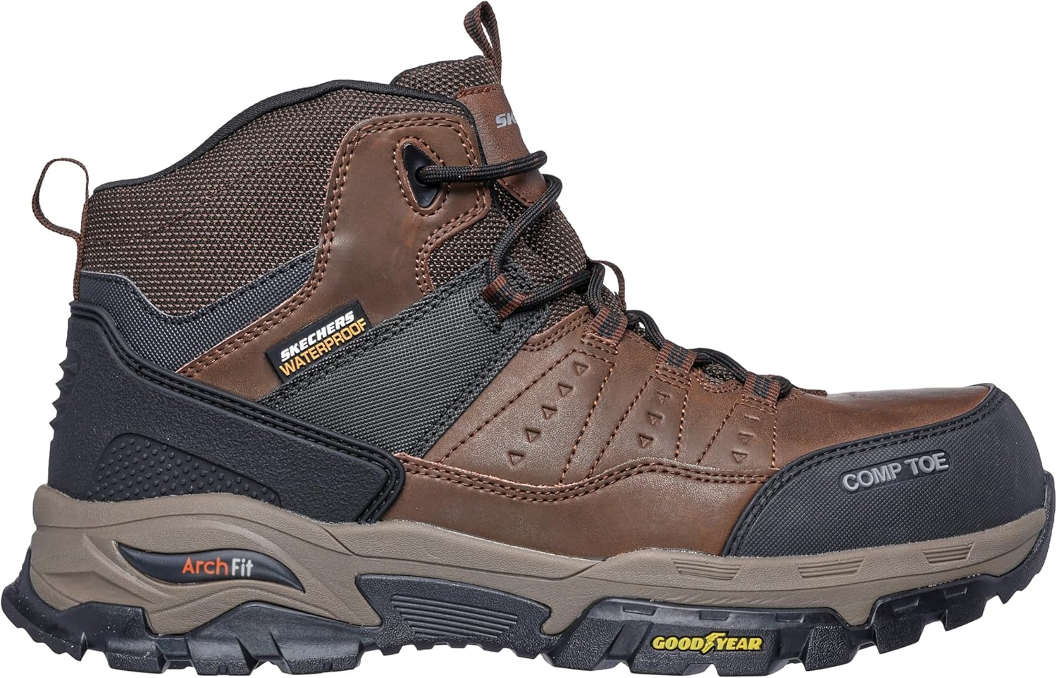 Мужские кроссовки Skechers Arch Fit Tarver с композитным носком, Brbk — фото 3