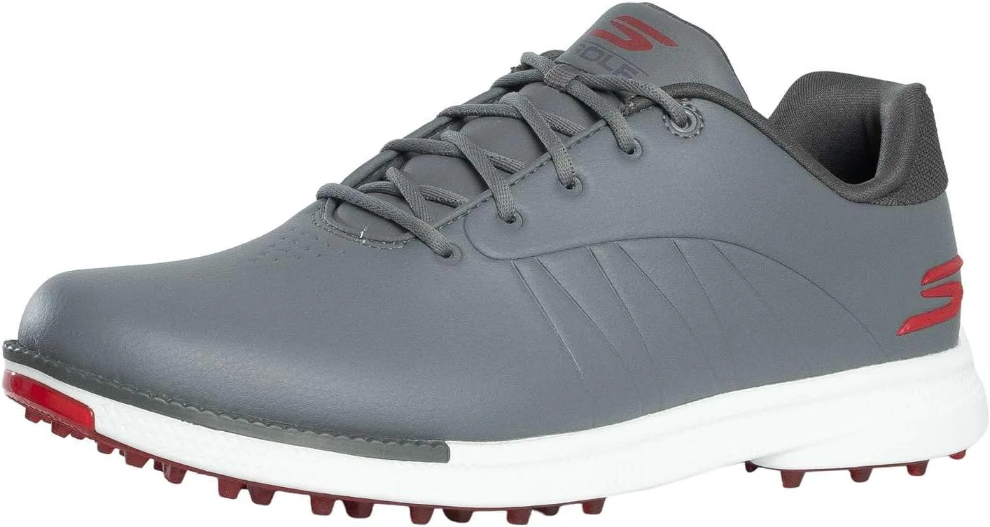 

Кроссовки для гольфа Skechers Go Golf Tempo GF без шипов 214099 2025 - Натуральный / Серый, серый/красный