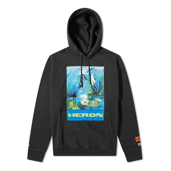 

Толстовка heron pop over hoodie 'black' Heron Preston, черный