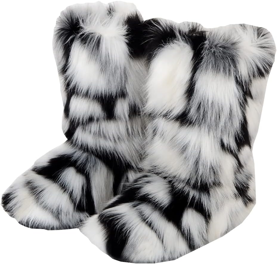 

Детские зимние сапожки с искусственным мехом, теплые и пушистые Auhoho, Colorful 12