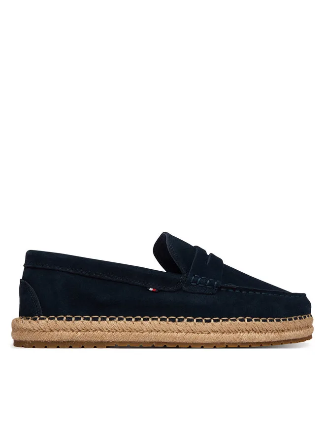 Tommy Hilfiger Эластичные эспадрильи Hilfiger Sde Espadrille FM0FM05794 темно-синий