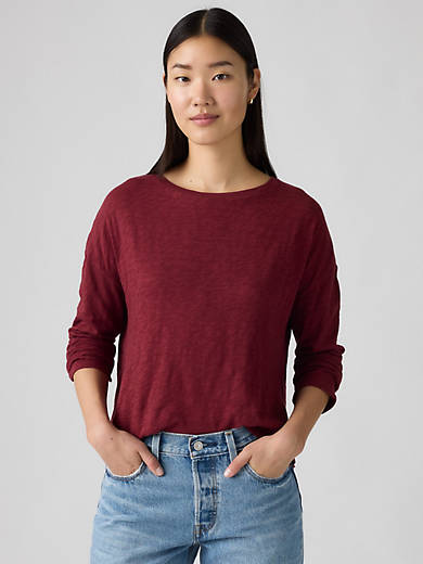 

Футболка с длинным рукавом «Марго» Levi's, цвет Zinfandel - Red
