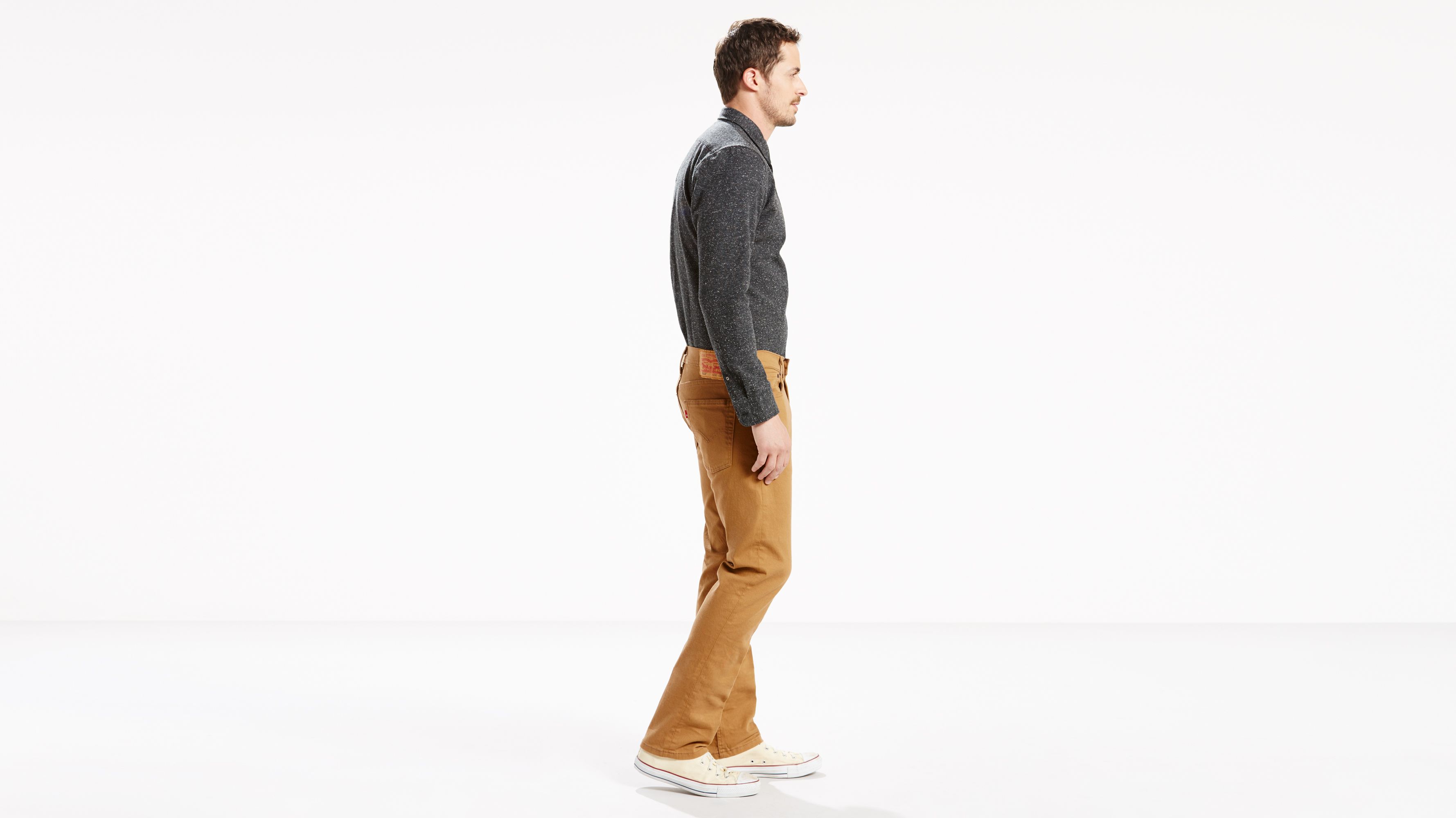 

513 Узкие прямые мужские джинсы Levi's, цвет Caraway - Brown