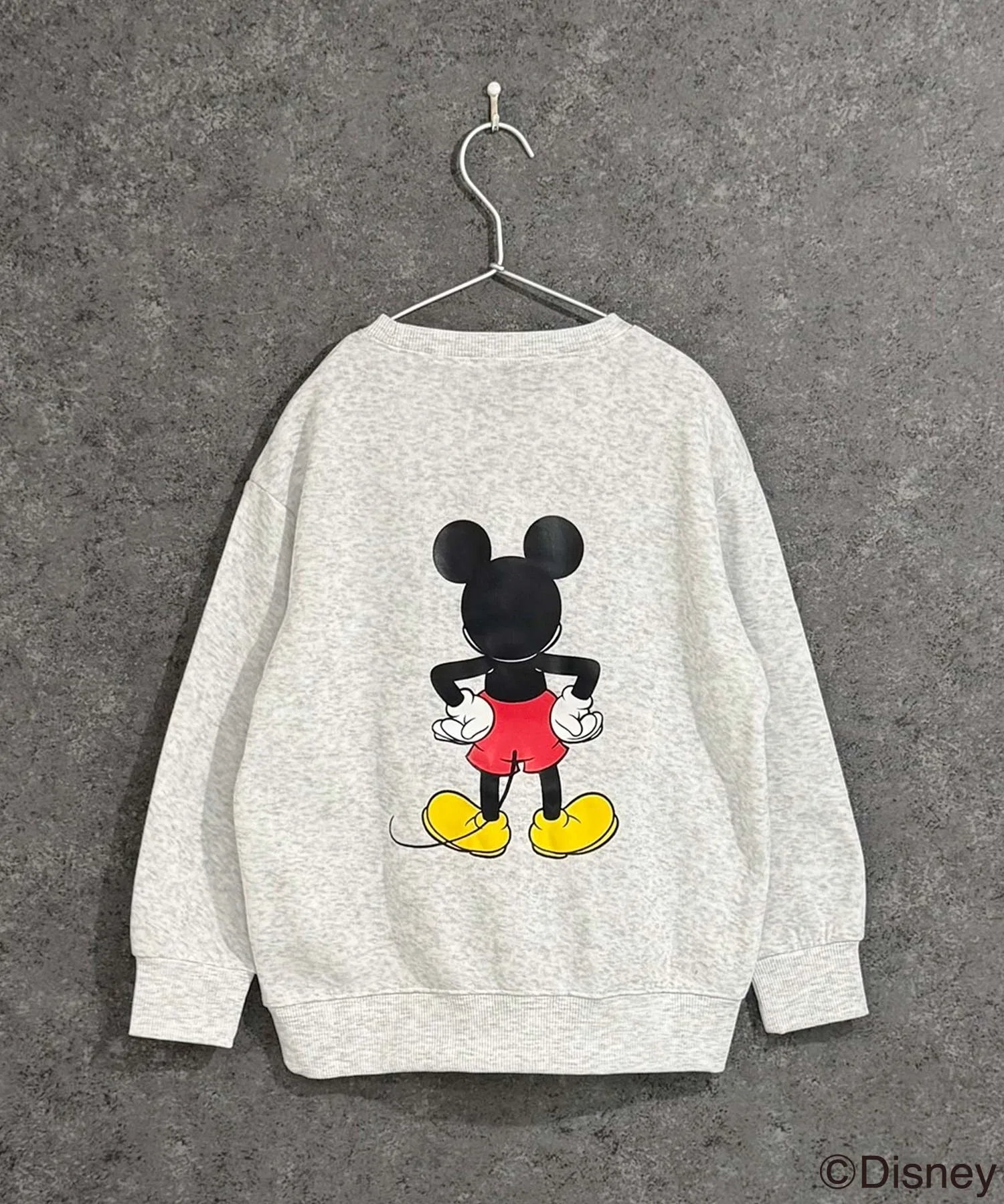 【Disney】MICKEY Толстовка оверсайз с флисовой подкладкой в виде Микки Мауса — фото 4