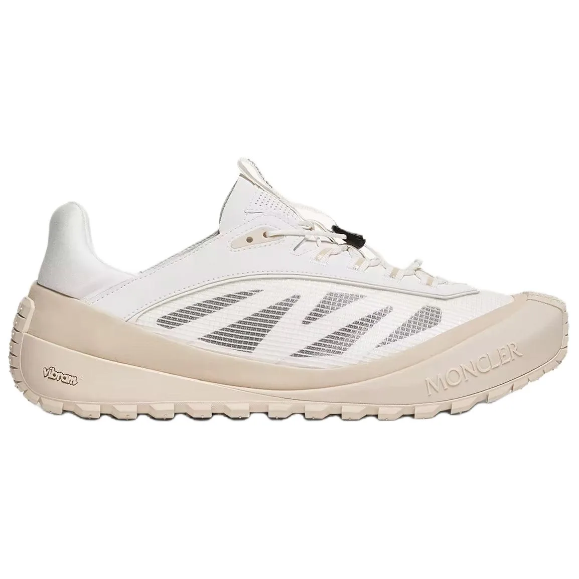 Moncler Trailgrip LP Suede низкие повседневные кроссовки 3.5 см мужские white — фото 3