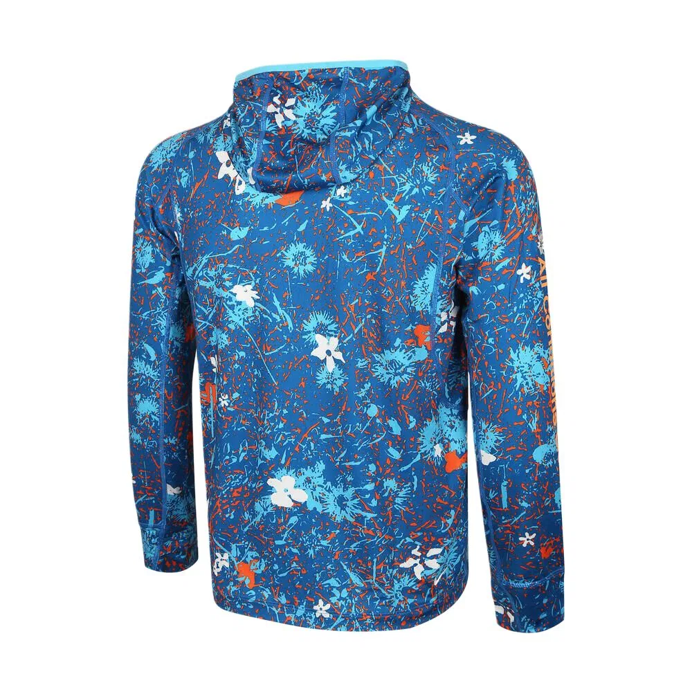 Детская футболка с капюшоном Moderate Nike, Blue All over Print — фото 3