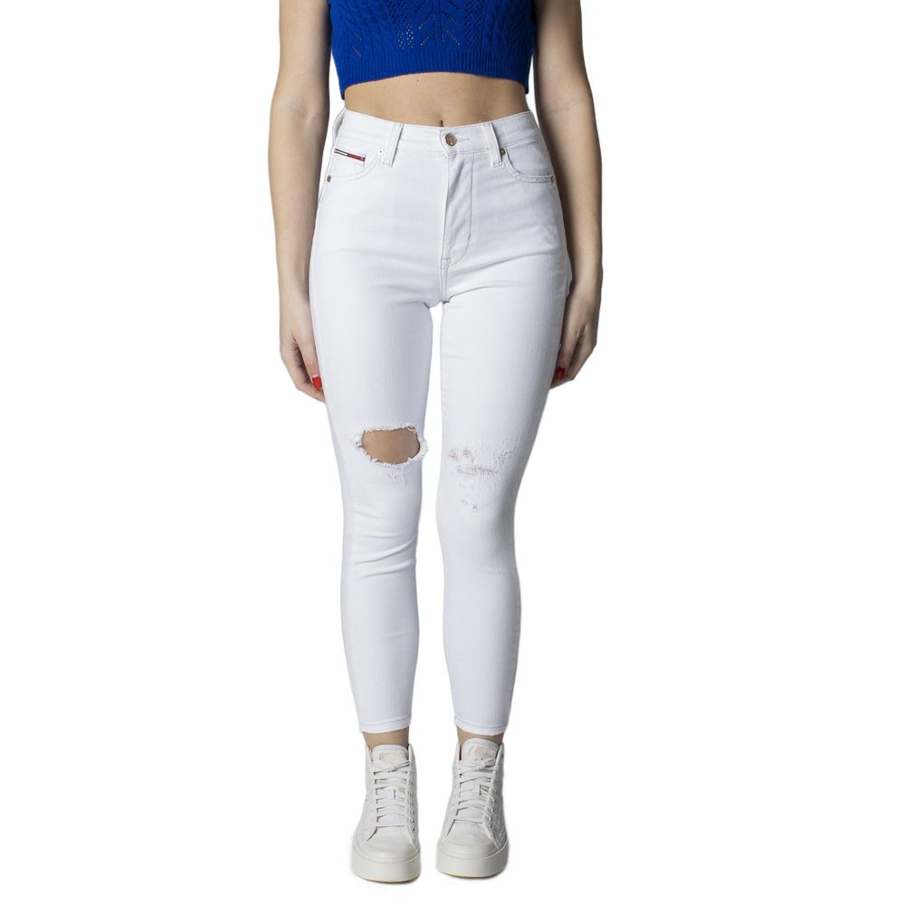 

Белые хлопковые джинсы и брюки Tommy Jeans