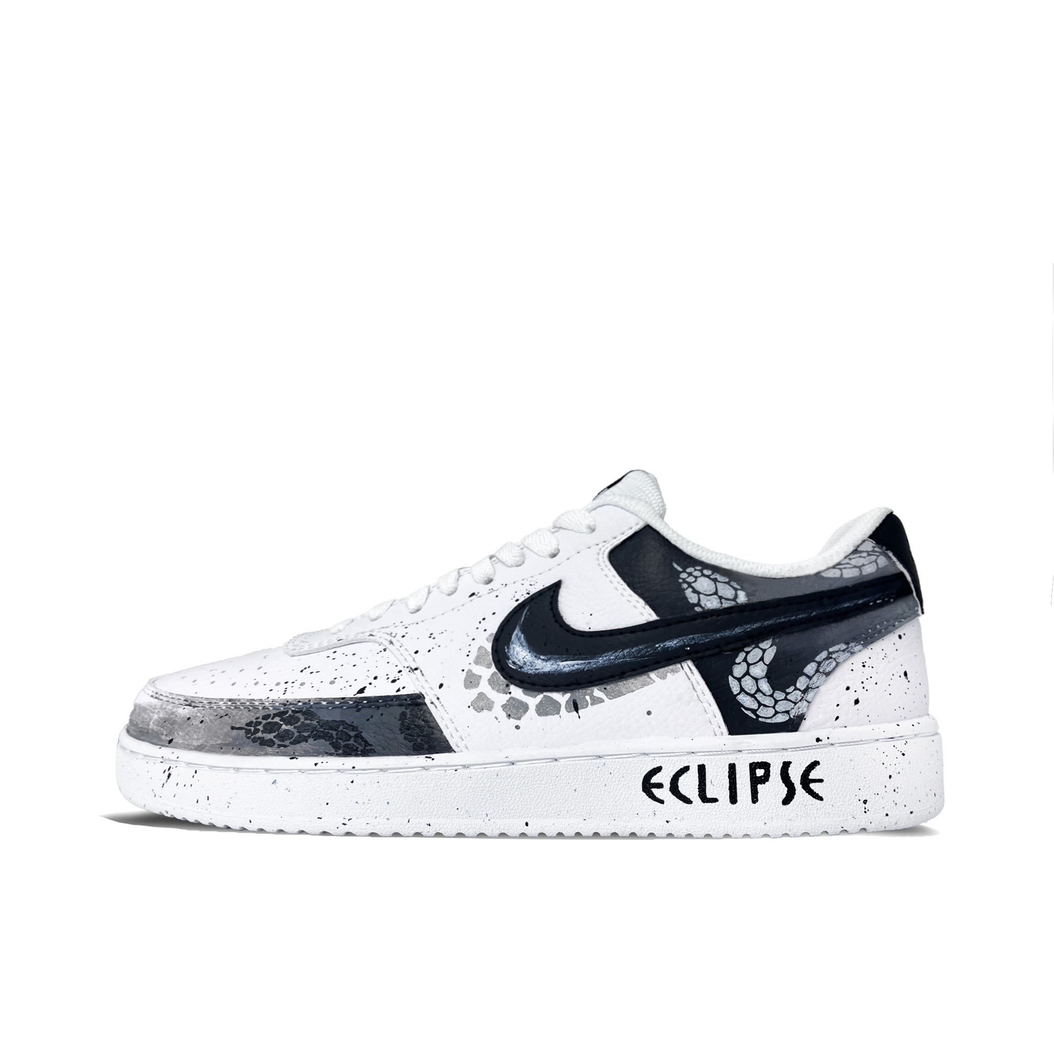 

Nike Кроссовки для скейтбординга Court Vision 1, мужские, низкие, черные, белые