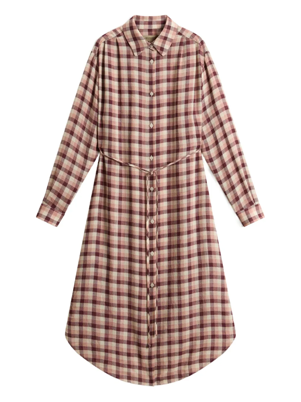 

Платье-рубашка миди в клетку WOOLRICH, коричневый