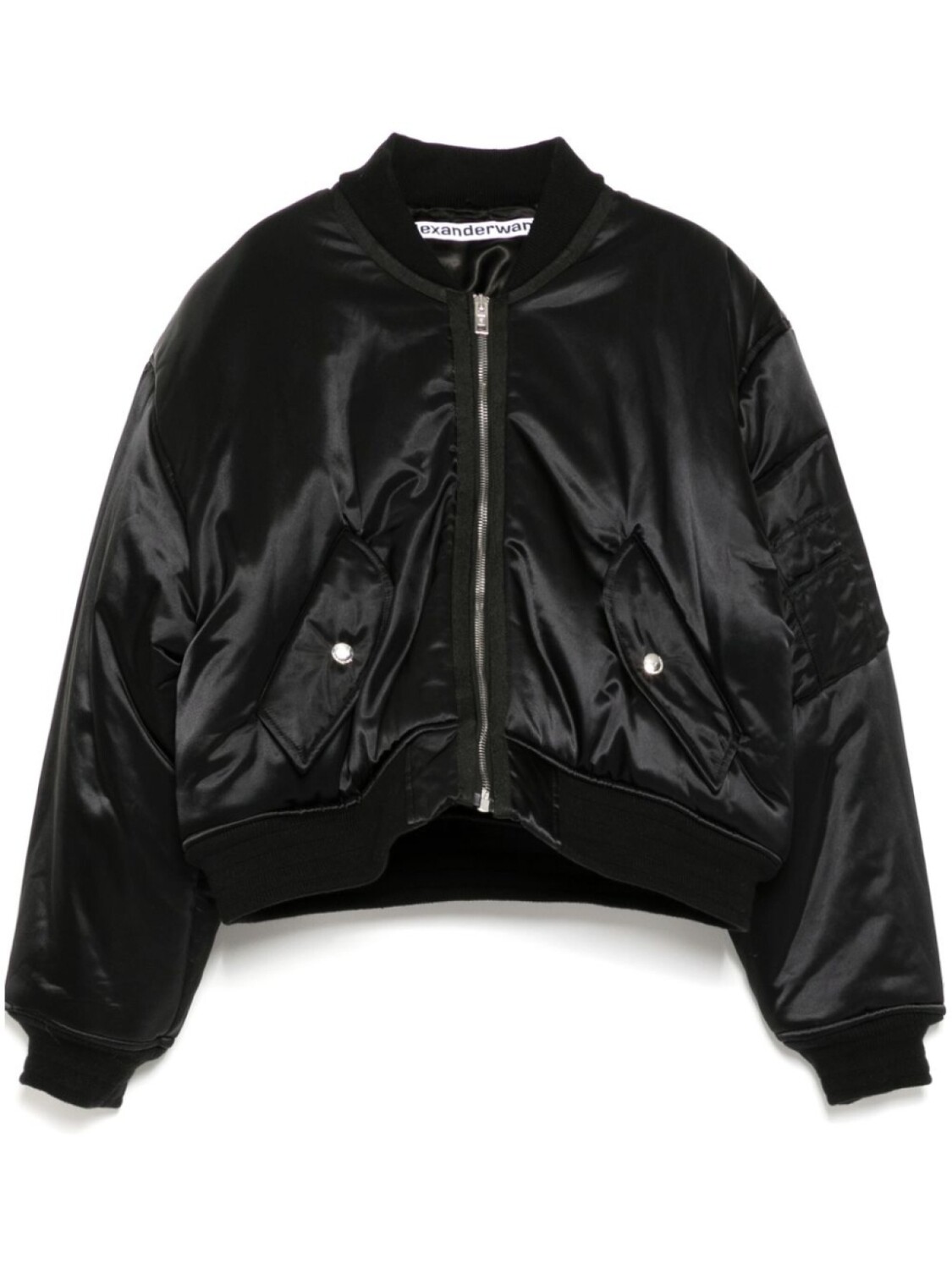 

Alexander Wang бомбер Shrunken, черный