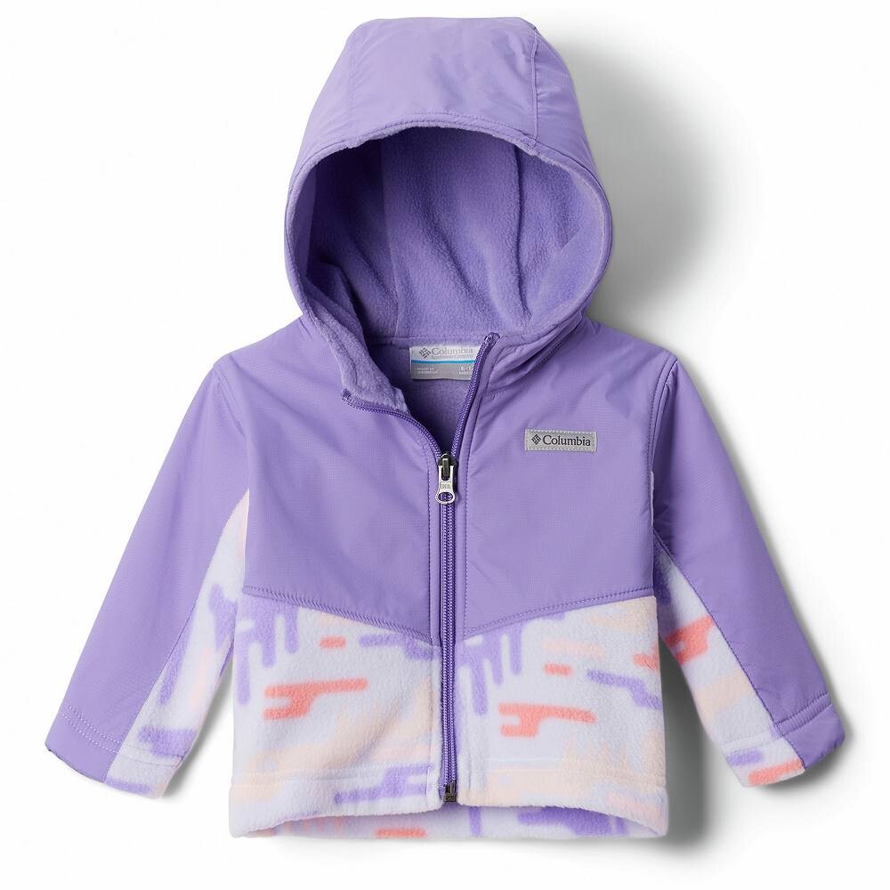 

Толстовка с капюшоном на молнии для маленьких девочек Columbia Steens Mt II, цвет Paisley Purple