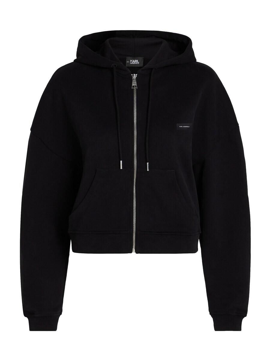 

Толстовка с капюшоном на молнии Karl Lagerfeld Zip-Up Hoodie, черный