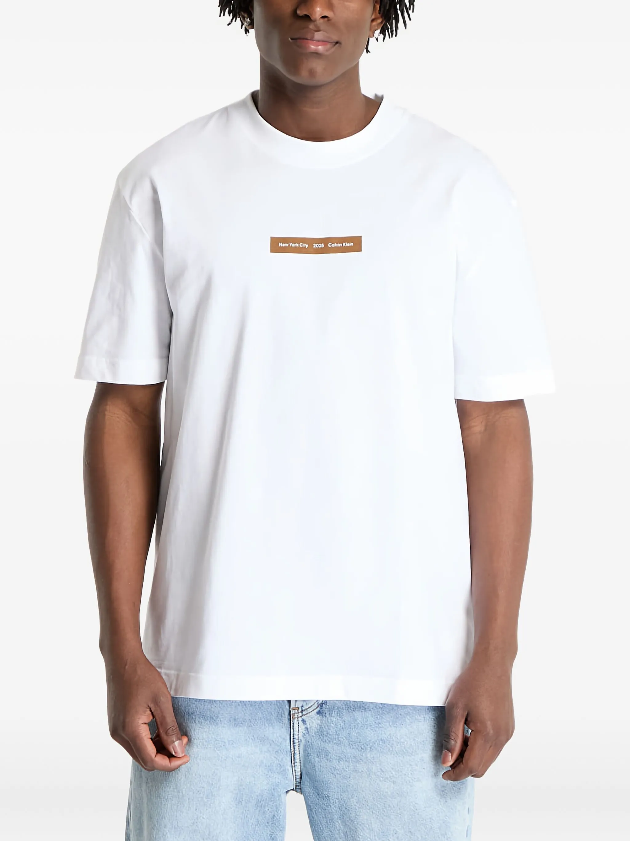 

Футболка NYC 2025 Calvin Klein Jeans, белый