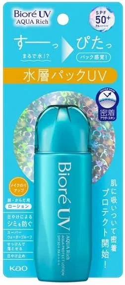 Солнцезащитный лосьон Biore UV Aquarich Aqua Protect SPF50+ PA+++ 70 мл