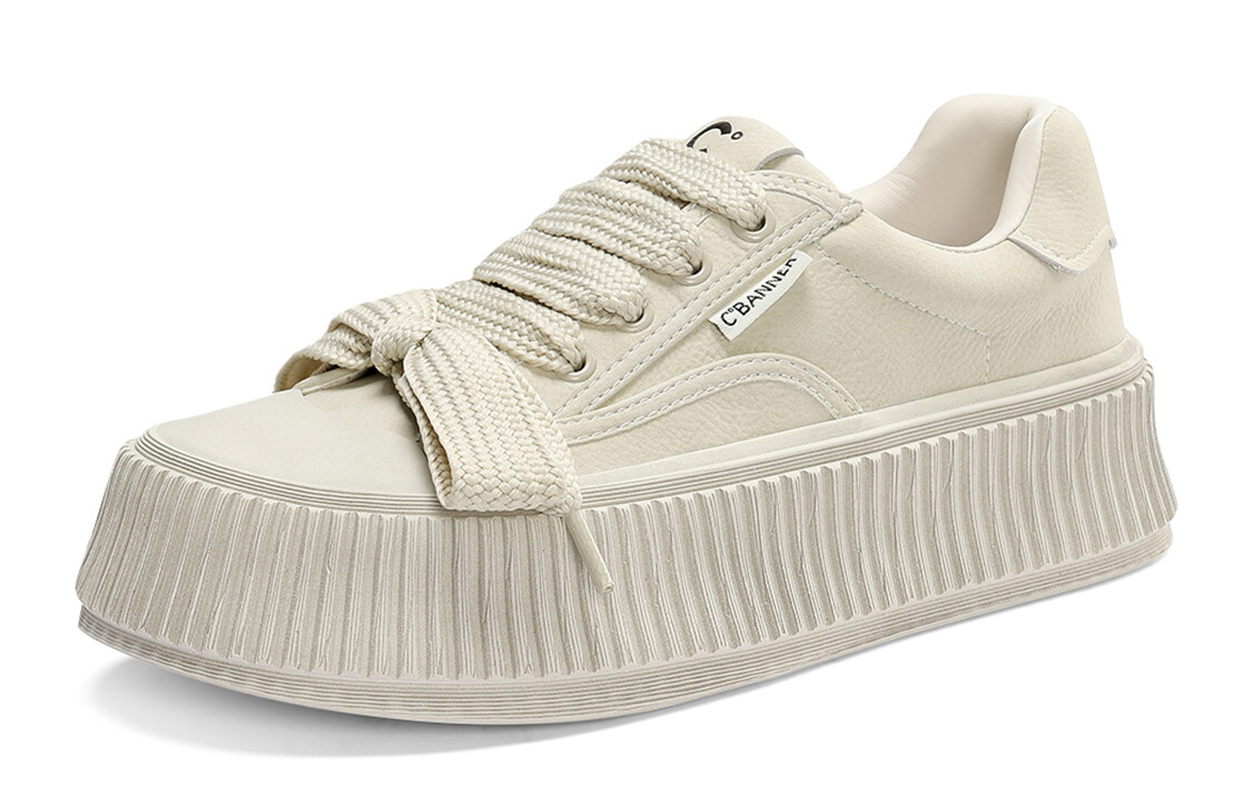 

Кроссовки CВ°BANNER Skateboard Shoes Women's Low-Top Beige, Бежевый, Кроссовки CВ°BANNER Skateboard Shoes Women's Low-Top Beige