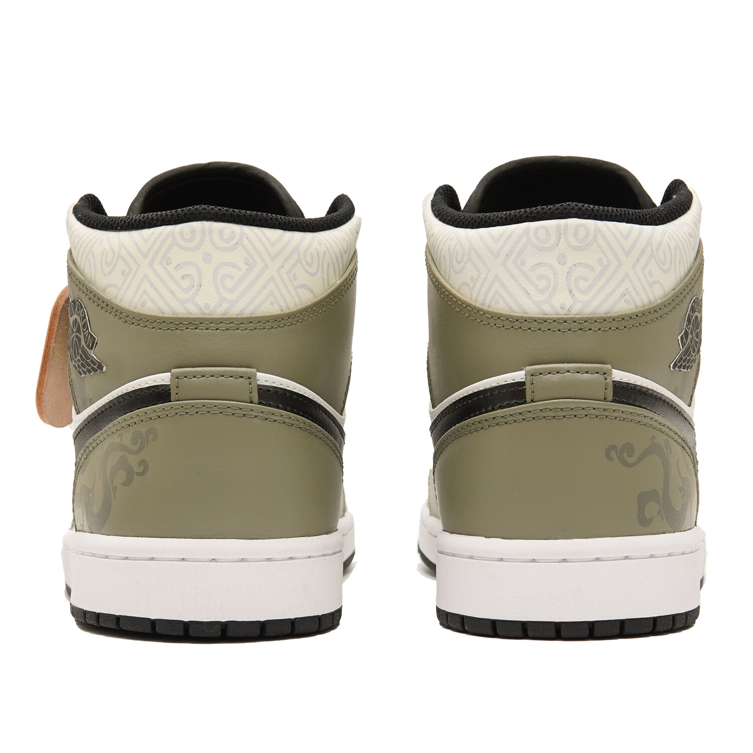 Кроссовки Air Jordan 1 Vintage Basketball Shoes Men Mid-Top White Coffee — фото 4
