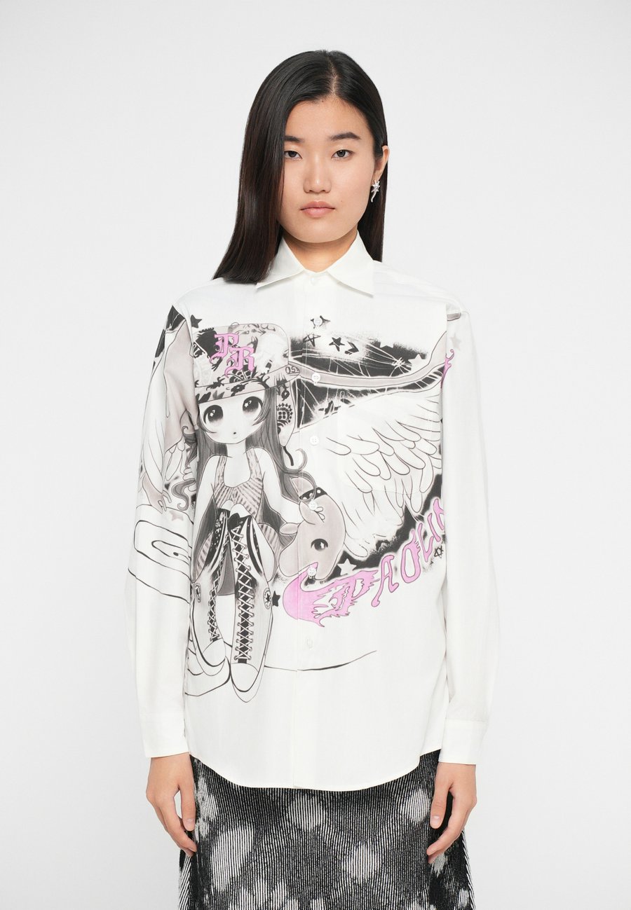 

Блуза Paolina Russo GIRL AND DRAGON SHIRT, Black/White/Black