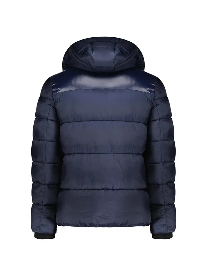 Стеганая куртка с капюшоном Geographical Norway, темно-синий — фото 2