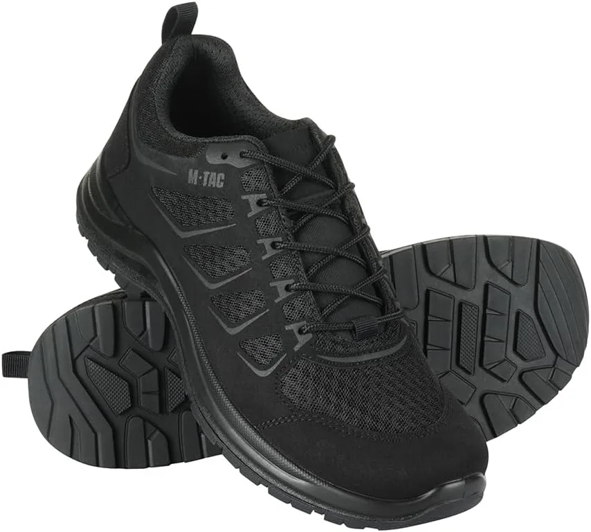 Тактические кроссовки M-Tac Trainers Tactical IVA Trainers Shoes Мужские тактические спортивные кроссовки армейского образца, черный — фото 2
