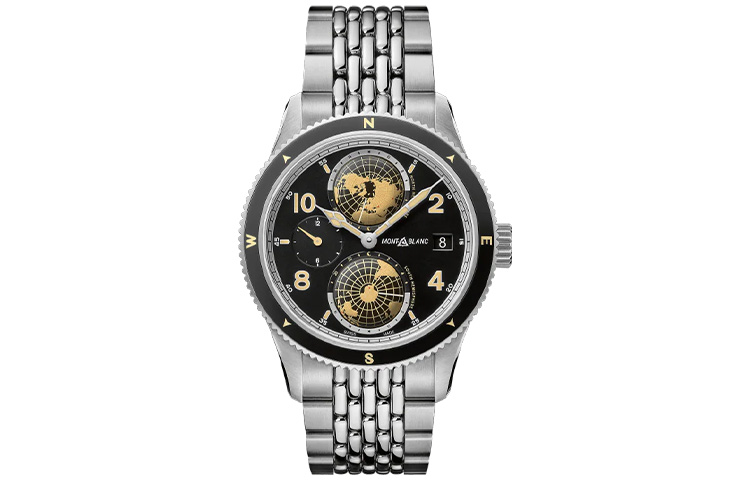 

MONTBLANC Мужские часы с автоматическим механическим механизмом, водонепроницаемость 100 м, черный циферблат 42 мм