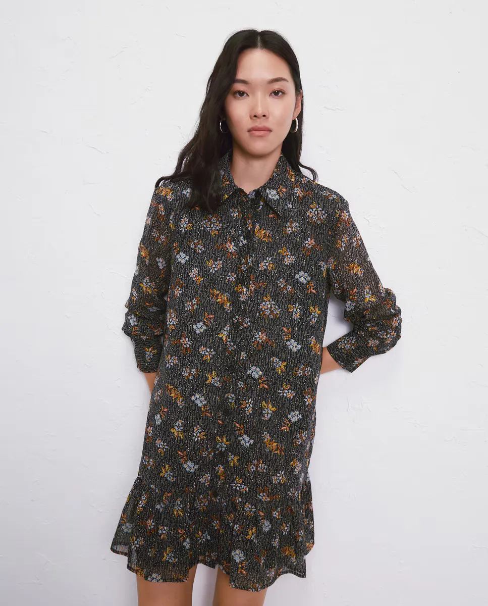 

Короткое платье с длинными рукавами Easy Wear, синий