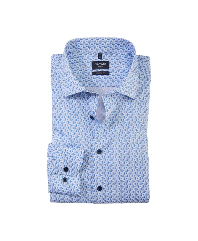

Повседневная рубашка с длинными рукавами Olymp, синий