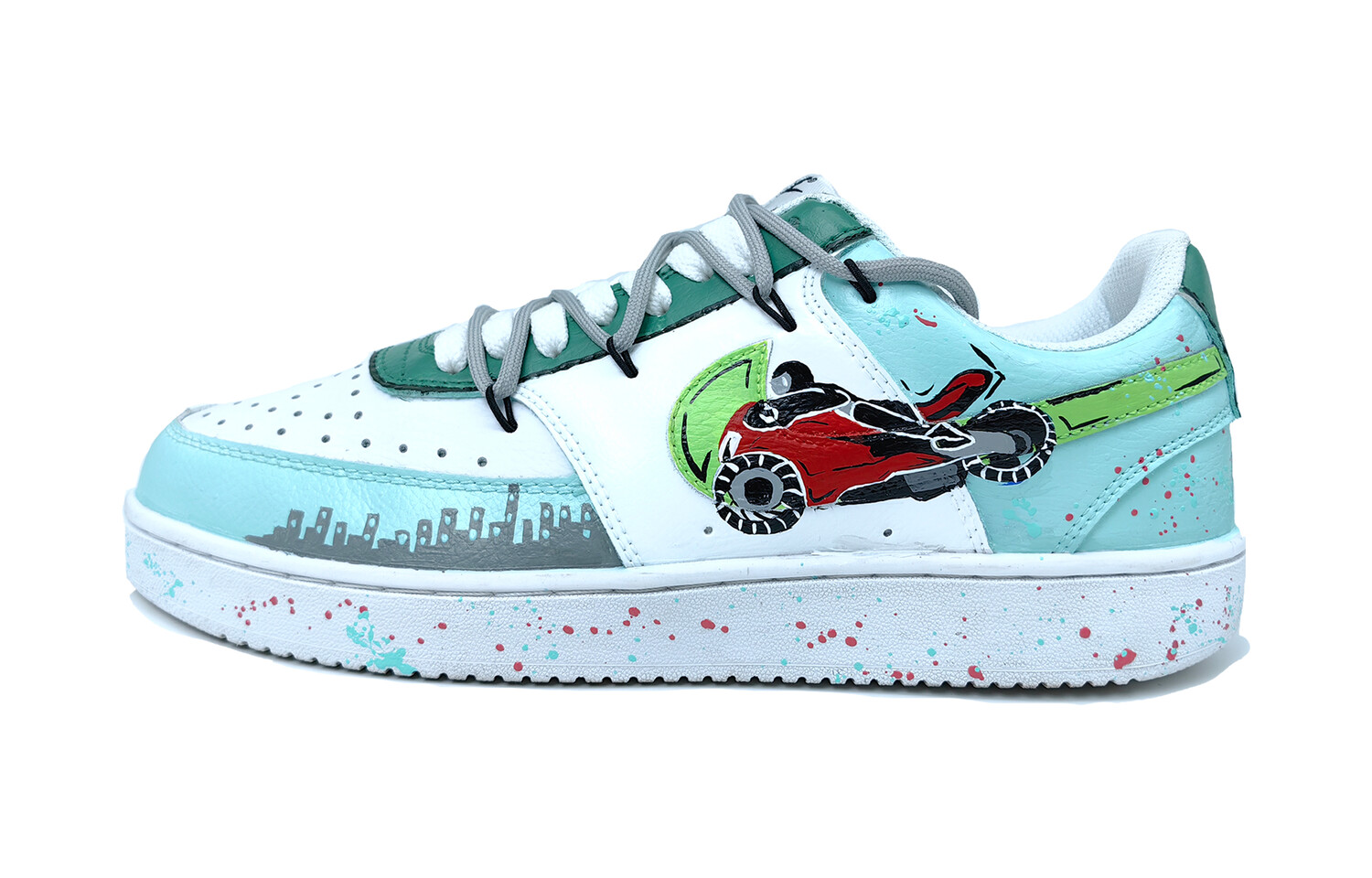 

Кроссовки Nike Court Vision 1 Skateboarding Shoes Men Low-top Red, цвет Emerald