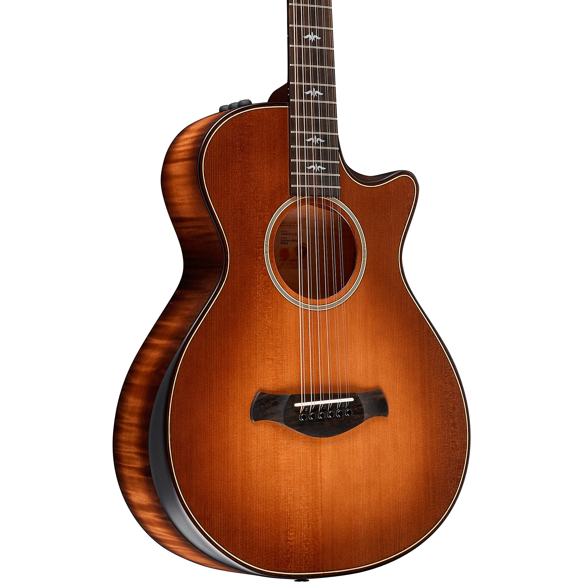 

Taylor Builder's Edition 652ce V-Class 12-струнная акусто-электрическая гитара Grand Concert Wild Honey Burst