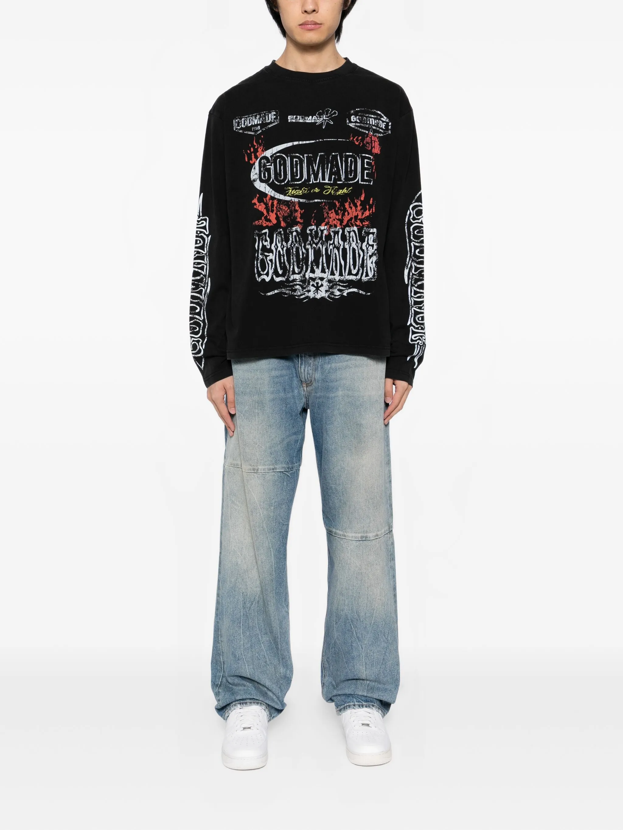 

Эластичная футболка Godmade, черный