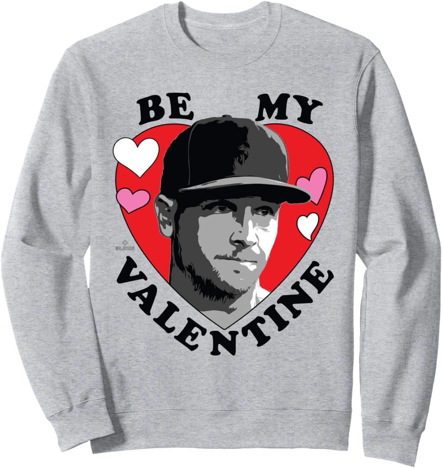 

Алекс Брегман Be My Valentine Хьюстон MLBPA Бейсбольная толстовка Ryno Sports, серый