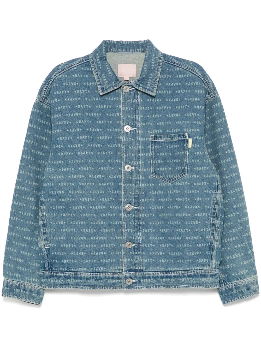 

Джинсовая куртка с монограммой BAPY BY *A BATHING APE, синий