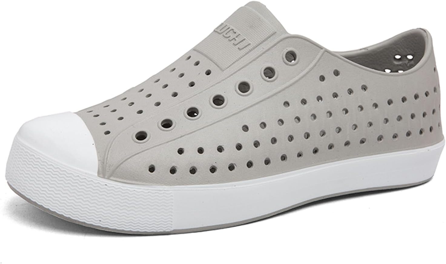 

Водонепроницаемые садовые сабо для мужчин и женщин - легкие дышащие тапочки из ЭВА - удобная нескользящая повседневная обувь для улицы, пляжа и ежедневного ношения Fliozy, светло-серый