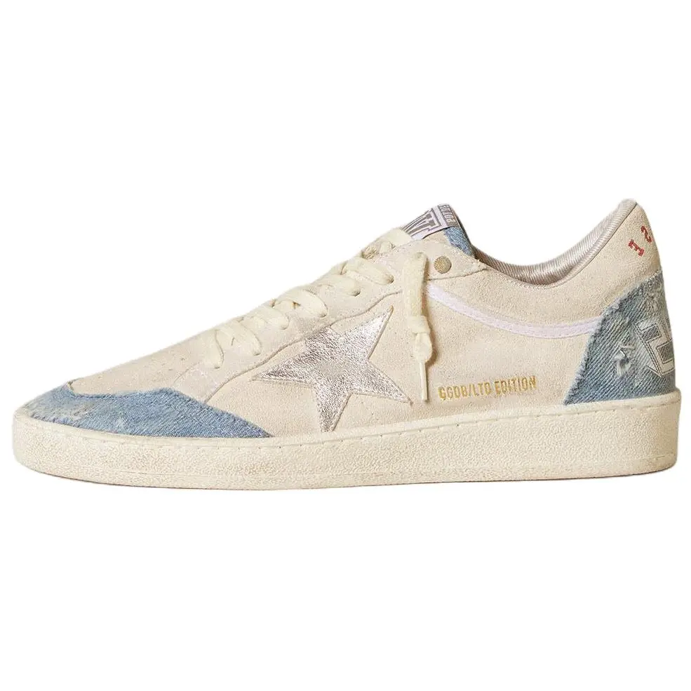 Golden Goose Низкие кроссовки для скейтбординга Ball Star Ltd, женские, белые