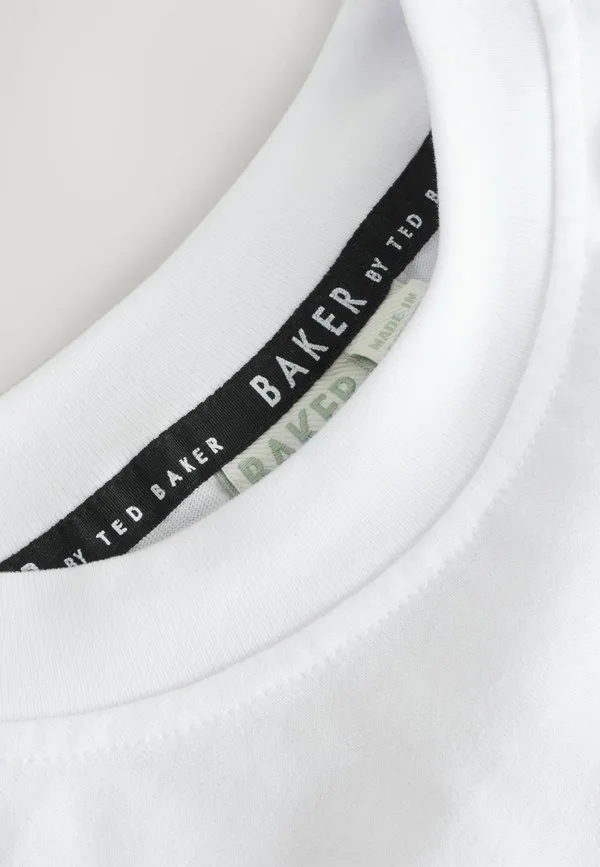 Спортивные штаны стандартного кроя Baker By Ted Baker, White Navy — фото 4