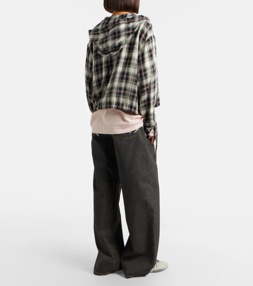 Джинсы с широкими штанинами в меловую полоску, 1981 год Acne Studios, черный — фото 3