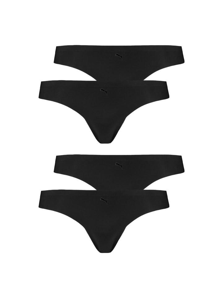 

Puma Трусы 4er Pack Seamless Strings in Schwarz