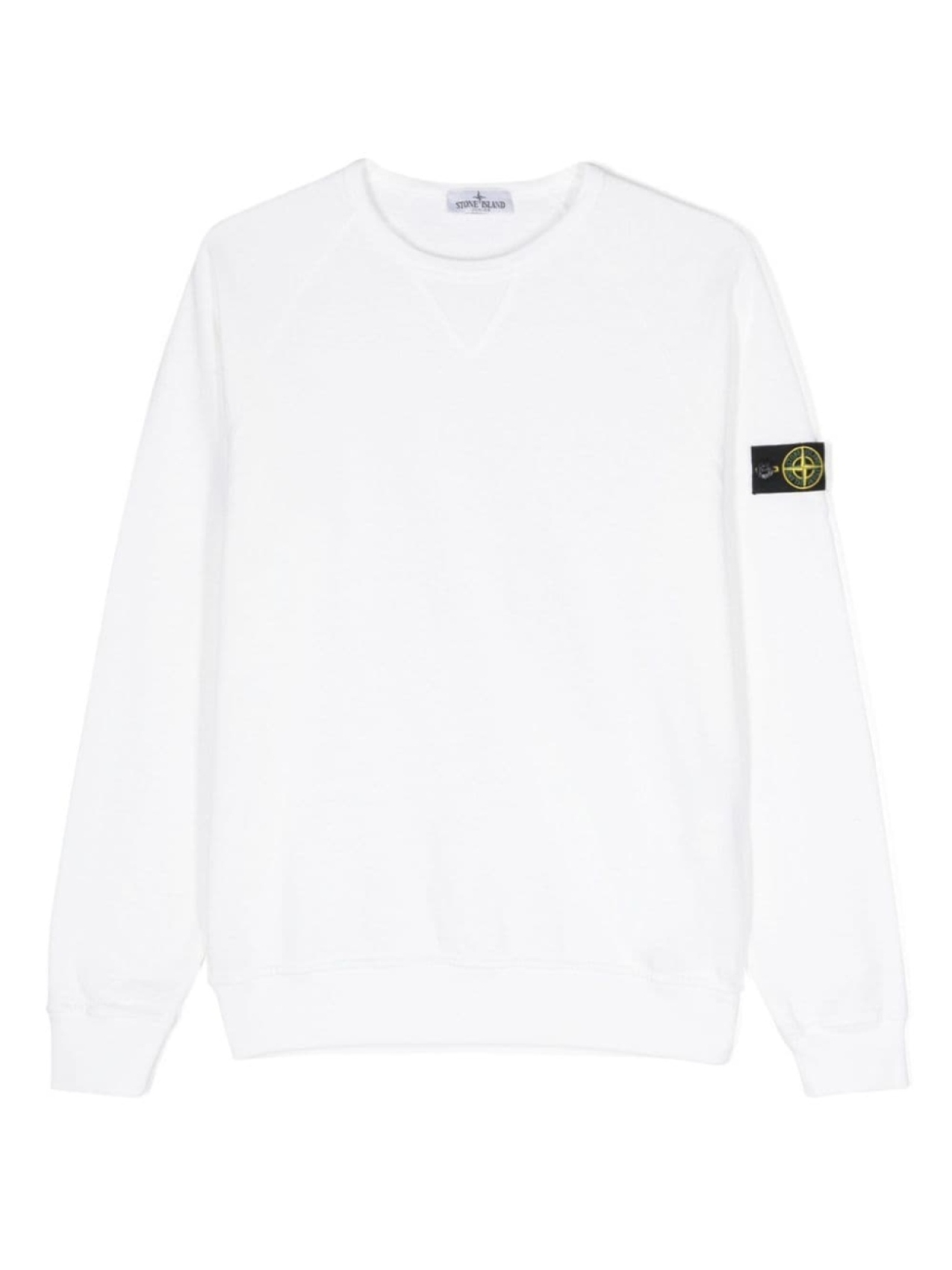 

Stone Island Junior толстовка с нашивкой Compass, белый