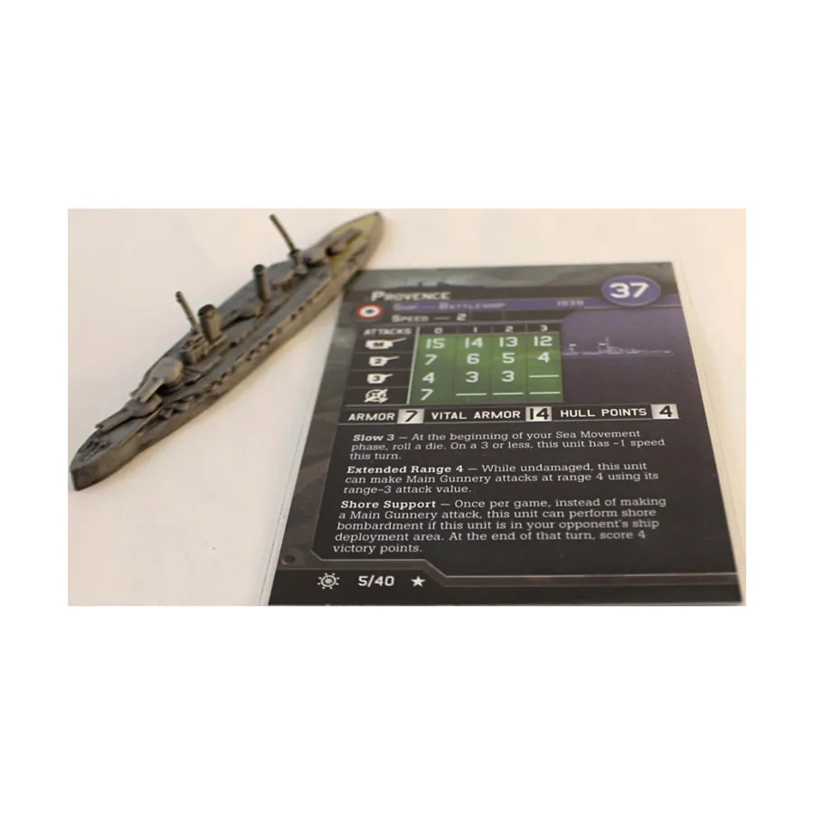 

Прованс (R), Axis & Allies - Collectible Miniatures Game - War at Sea - Condition Zebra Singles