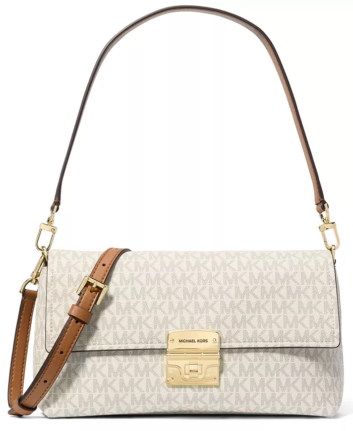 

Маленькая сумка-трансформер Addie Pouchette Crossbody Michael Kors, белый