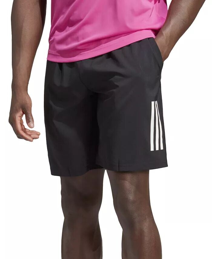 

Мужские теннисные шорты с 3 полосками для клуба 9 дюймов adidas, черный
