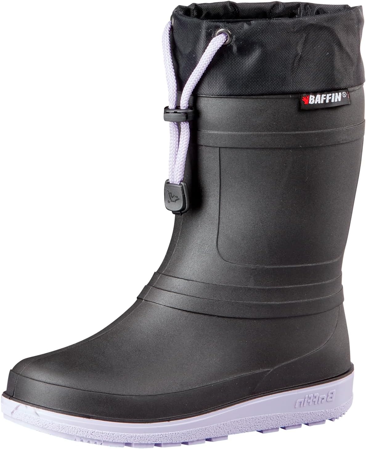 

Детские зимние сапоги Baffin Unisex ICE CASTLE водонепроницаемые с утеплением, многослойные, с полярной резиновой подошвой и влаговыводящей подкладкой, черный/лавандовый