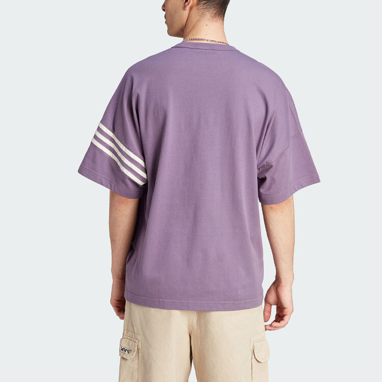 Футболка Neuclassics мужская серо-фиолетовая Adidas Originals, фиолетовый — фото 3