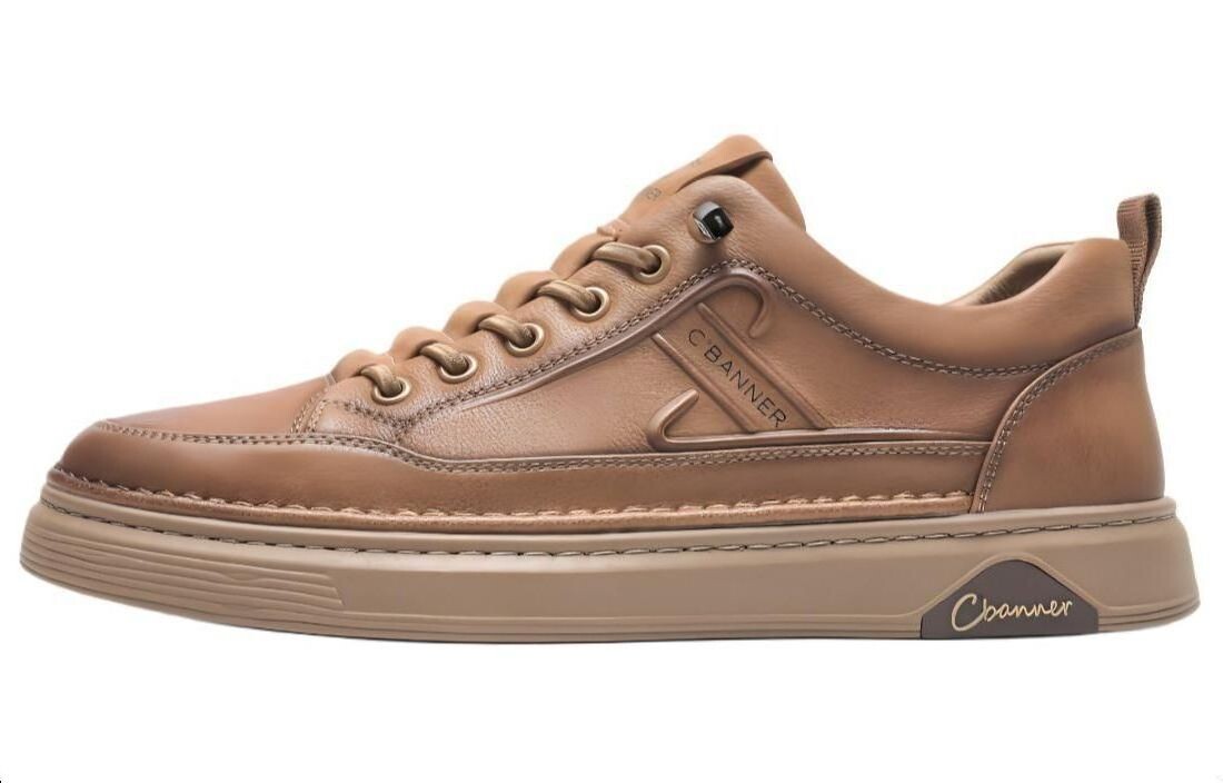 

Кроссовки C°BANNER Skateboarding Shoes Men Mid-top Brown, коричневый