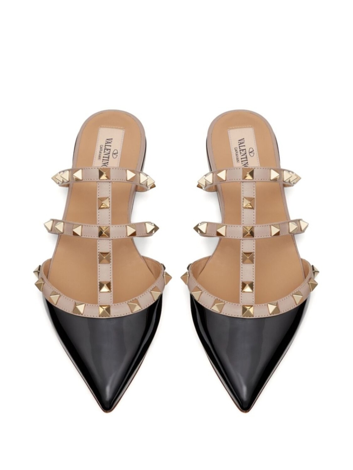 Valentino Garavani слиперы Rockstud, черный — фото 4