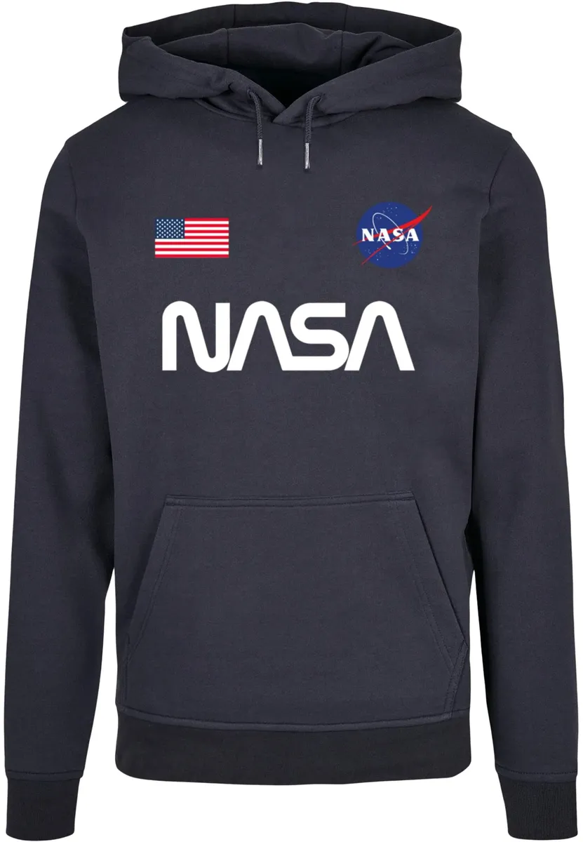 

Толстовка с капюшоном Merchcode " Merchcode Men's NASA - Badges Basic Hoody", цвет морской волны