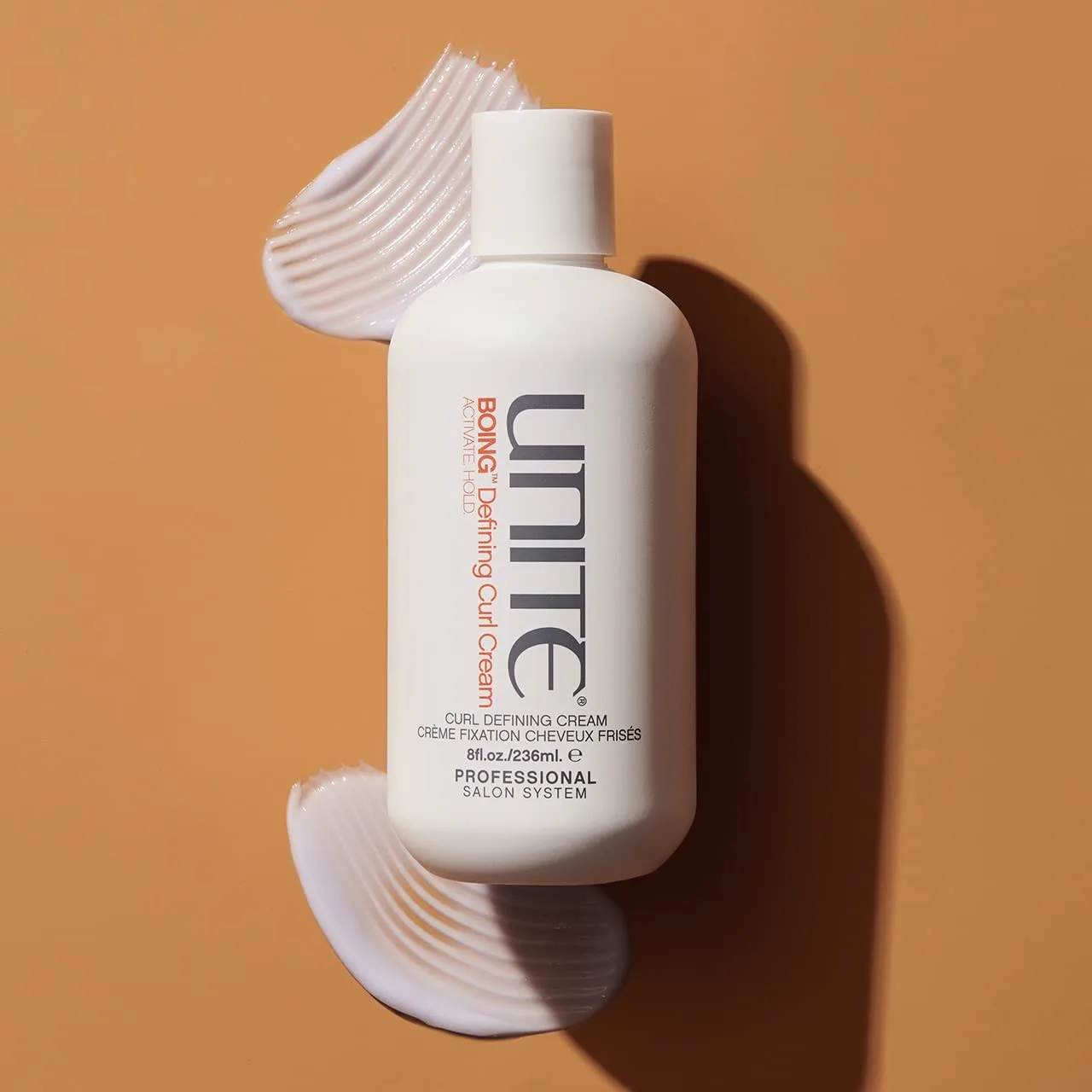 UNITE Hair - BOING Defining Curl Cream - крем для укладки и активации локонов для четкости, гибкой фиксации и контроля над пушистостью - для волнистых, кудрявых и кучерявых волос - защита от ультрафиолета и термовоздействия - 237 мл — фото 2