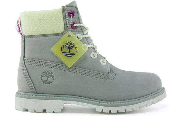 Кроссовки premium 6 inch waterproof wide fit boot 'grey nubuck' Timberland, серый — фото 2